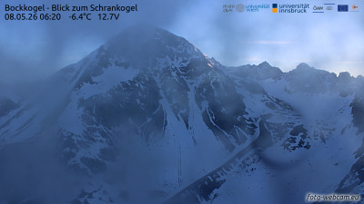 Webcam Bockkogel – Blick zum Schrankogel im Stubaital